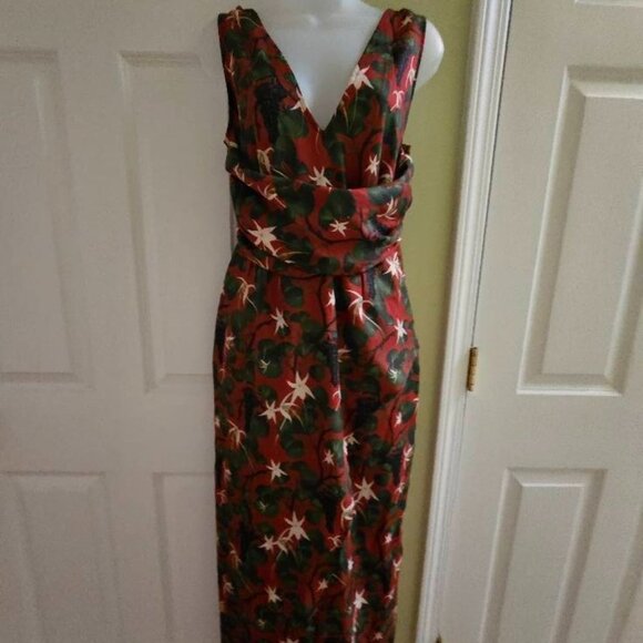 Shivan & Narresh X Koovs Indian Lush Vineyard Maxi Dress Medium - Picture 3 of 16